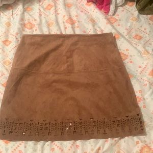 Suede Skirt